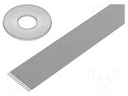 Wire: ribbon; 1.27mm; stranded; Cu; unshielded; PVC; grey; 91.5m 3M