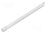 Fiber for LED; Ø3.2mm; L: 43.7mm; round; Front: flat; angular MENTOR
