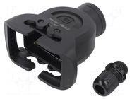 Enclosure for connectors: HDC; size 10B; for cable; Han-Eco® B HARTING