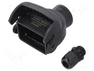Enclosure for connectors: HDC; size 10B; for cable; Han-Eco® B HARTING