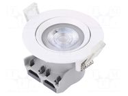 Lamp: LED spotlight; 220/240VAC; 5W; warm white; 36°; 3000K; Ø72mm TUNGSRAM