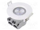 Lamp: LED spotlight; 220/240VAC; 5W; warm white; 36°; 3000K; Ø72mm TUNGSRAM