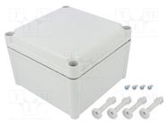 Enclosure: multipurpose; X: 188mm; Y: 188mm; Z: 130mm; SOLID; ABS FIBOX