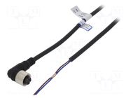 Connection lead; M12; PIN: 2; angled; 5m; plug; CL; Insulation: PVC AUTONICS