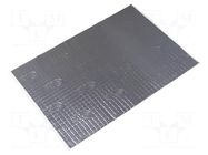 Damping mat; aluminium foil,butyl rubber; 750x500x1.8mm; 10pcs. SILENT COAT