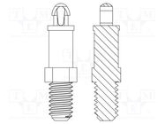 PCB distance; polyamide 66; L: 7.9mm; screwed rod,snap fastener DREMEC