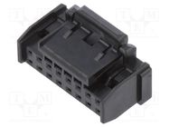 Connector: wire-board; plug; female; PIN: 16; DF51K; Pitch: 2mm; 250V HIROSE