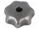 Knob; Ø: 32mm; Int.thread: M6; cast iron; DIN 6336 ELESA+GANTER
