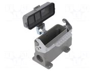 Enclosure for connectors: HDC; angled; size D16A; with latch DEGSON ELECTRONICS
