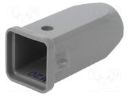 Enclosure: for HDC connectors; size D3A; for cable; for latch DEGSON ELECTRONICS