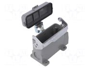 Enclosure for connectors: HDC; angled; size D16A; with latch DEGSON ELECTRONICS