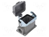 Enclosure for connectors: HDC; straight; size D6B; with latch DEGSON ELECTRONICS