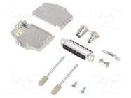 D-Sub; PIN: 25; female; straight; screw terminal; for cable; 11.5mm AMPHENOL COMMUNICATIONS SOLUTIONS