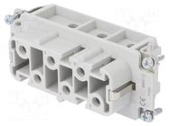 Connector: rectangular; female; PIN: 6; 41A; 400V; 6+PE; size B16 PHOENIX CONTACT