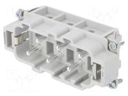 Connector: rectangular; male; PIN: 6; 41A; 400V; 6+PE; size B16 PHOENIX CONTACT
