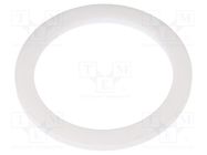 Gasket; PTFE; Thk: 3mm; Øint: 40.2mm; Øout: 51.5mm; M40; white LAPP