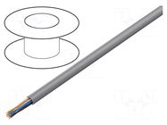 Wire; U/UTP; 4x2x26AWG; 5e; stranded; Cu; Insulation: PVC; grey; 100m GOOBAY