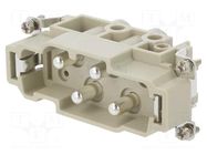 Connector: HDC; contact insert; male; DK; PIN: 6; 2+PE,4+PE; UL94V-0 DEGSON ELECTRONICS