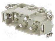 Connector: HDC; contact insert; male; DK; PIN: 6; 2+PE,4+PE; 16÷80A DEGSON ELECTRONICS