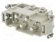 Connector: HDC; contact insert; male; DK; PIN: 6; 2+PE,4+PE; UL94V-0 DEGSON ELECTRONICS