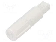 Spacer sleeve; plastic; white; THERMO 80 ITALTRONIC