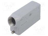 Enclosure: for HDC connectors; C-TYPE; size 104.27; M32; 104x27mm ILME