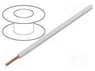 Wire; H05V-K,LgY; stranded; Cu; 0.5mm2; PVC; white; 300V,500V; 25m BQ CABLE