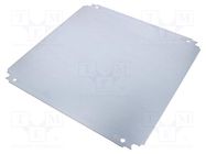 Mounting plate; galvanised steel; 1.8mm 