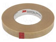 Tape: electrical insulating; W: 19mm; L: 45m; Thk: 0.304mm; beige 3M