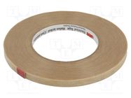 Tape: electrical insulating; W: 9mm; L: 45m; Thk: 0.304mm; beige 3M