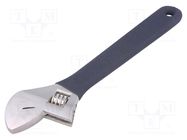 Wrench; adjustable; 250mm; Max jaw capacity: 28mm; forged,satin PROLINE