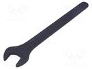 Wrench; spanner; 15mm; Overall len: 140mm; blackened keys BAHCO
