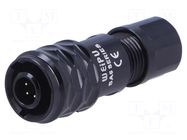 Connector: circular; plug; male; PIN: 5; IP67; SA6; 3.5÷4mm; 3A; 30V WEIPU