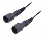 Fiber patch cord; PIN: 2; single mode duplex (SM); bayonet; LC BULGIN