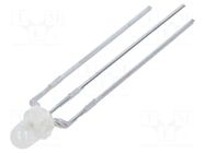 LED; red/green; 3mm; 60°; Front: convex; 2÷2.2VDC; No.of term: 3 LUMEX