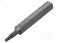 Screwdriver bit; Torx®; TX04; Overall len: 28mm; MICRO 