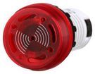 BUZZER, FLASHING, 95DB, 24V, RED