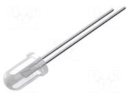 CRLED; blue (ice blue); 5mm; 18000mcd; 15°; Front: convex OPTOSUPPLY