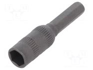 Screwdriver bit; 6-angles socket; Socket: HEX 5mm WIHA