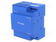 Power supply: switched-mode; for DIN rail; 100W; 24VDC; 3.67A TDK-LAMBDA