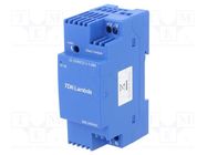 Power supply: switched-mode; for DIN rail; 30W; 12VDC; 2.1A; DRL TDK-LAMBDA