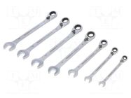 Wrench-set; combination spanner; MicroSpeeder; 7pcs. PROXXON