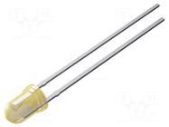 LED; yellow; 3.1mm; 110÷310(typ)-680mcd; 45°; Front: convex LITEON
