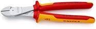 KNIPEX 74 06 250 High Leverage Diagonal Cutter insulated with multi-component grips, VDE-tested chrome-plated 250 mm