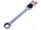 Wrench; box,with ratchet; 22mm,24mm; tool steel BAHCO