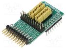 Click board; adapter; analog,GPIO,I2C,PWM,SPI,UART; 3.3VDC MIKROE