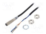 Sensor: inductive; OUT: PNP / NO; 0÷4mm; 10÷30VDC; M8; IP67; 50mA OMRON