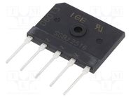 Bridge rectifier: three-phase; Urmax: 1.6kV; If: 25A; Ifsm: 300A LUGUANG ELECTRONIC