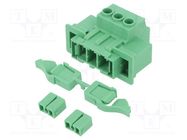 Pluggable terminal block; 7.62mm; ways: 3; straight; socket; male PHOENIX CONTACT