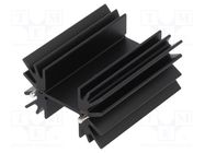 Heatsink: extruded; H; TO220; black; L: 41.9mm; W: 50.8mm; H: 25.4mm Wakefield Thermal